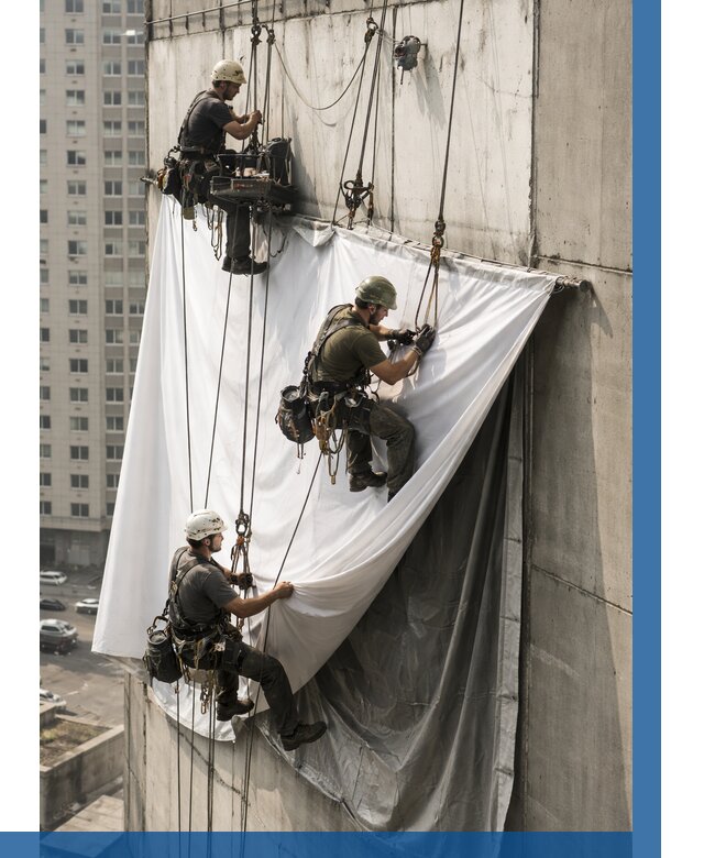 Замена баннерного полотна в Тынде от 6680 р. | ВЫСОТНИК-Тнд—заказать