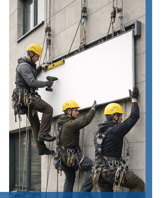 Монтаж рекламной вывески в Тынде от 8222 р. | ВЫСОТНИК-Тнд