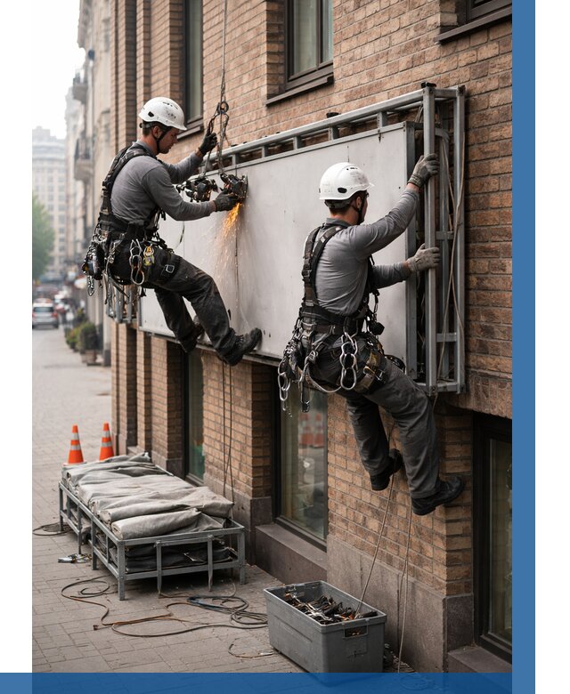 Демонтаж рекламной вывески в Тынде от 6680 р. | ВЫСОТНИК-Тнд