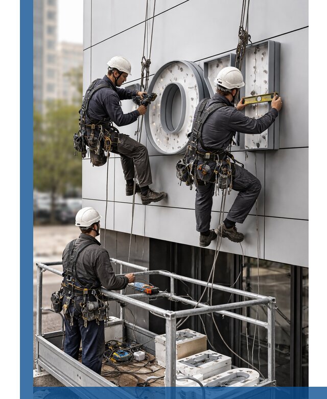 Профессиональный монтаж световых букв в Тынде под ключ