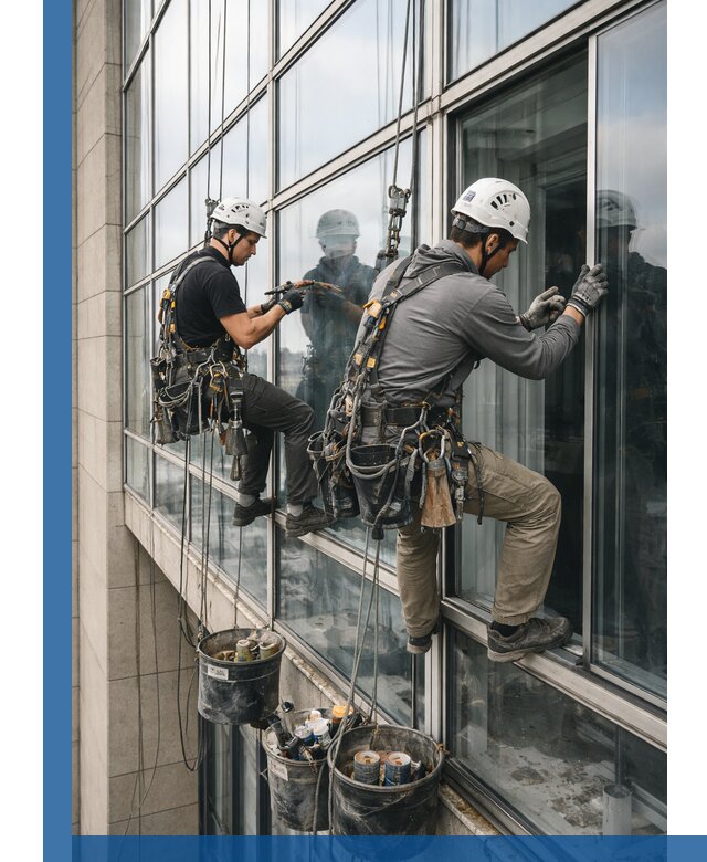 Ремонт витражных конструкций и фасадного остекления в Тынде