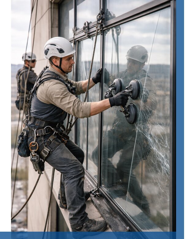 Замена стекла в витраже в Тынде под ключ от 8735 р. | ВЫСОТНИК-Тнд