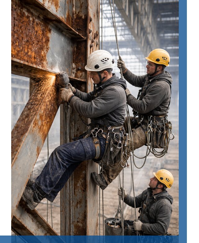 Зачистка металла от ржавчины в Тынде от 360 р. | ВЫСОТНИК-Тнд