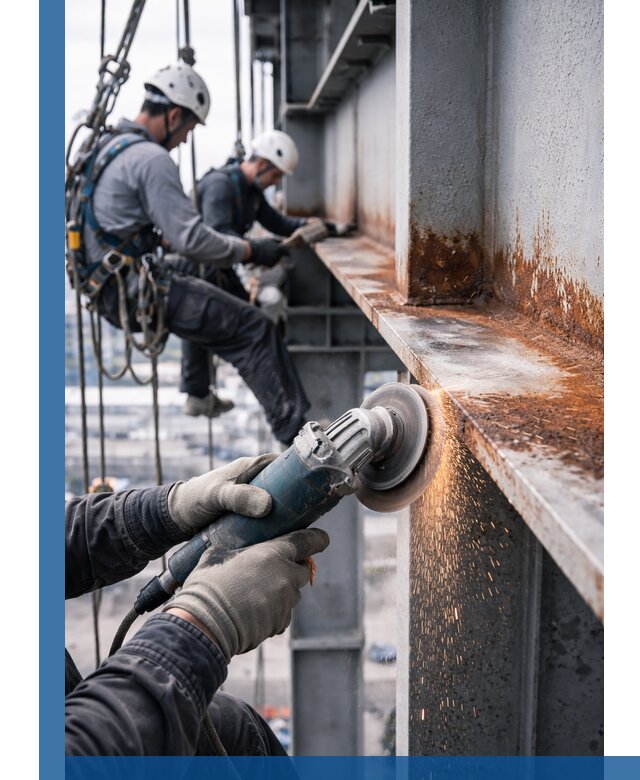 Зачистка металла от ржавчины и подготовка поверхностей в Тынде