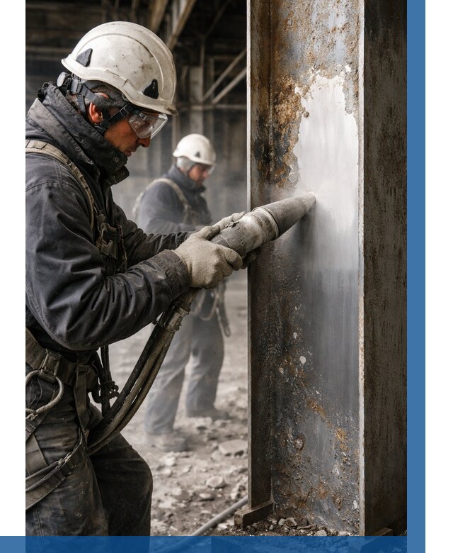 Удаление старой краски с металла в Тынде от 462 р. | ВЫСОТНИК-Тнд