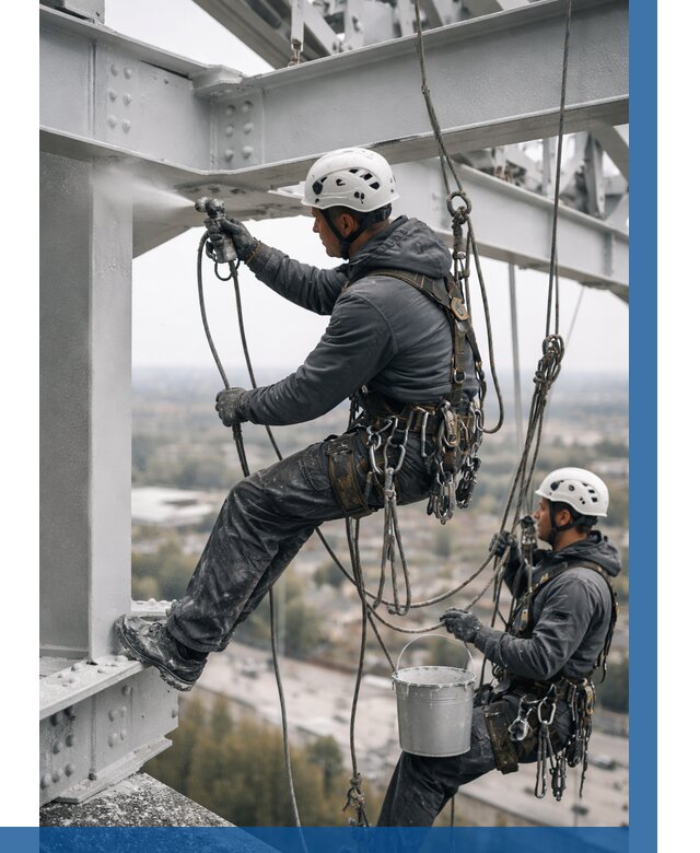 Покраска металлоконструкций на высоте в Тынде 360 р |ВЫСОТНИК-Тнд