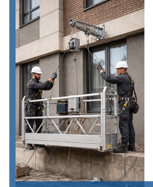 Монтаж и подъем фасадной люльки в Тынде с гарантией безопасности