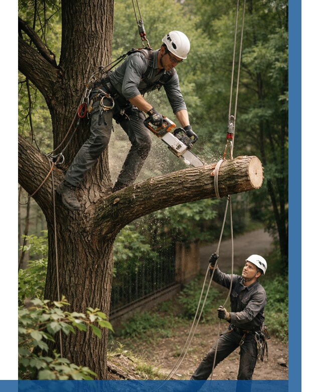 Спил деревьев альпинистами в Тынде от 8222 р. | ВЫСОТНИК-Тнд