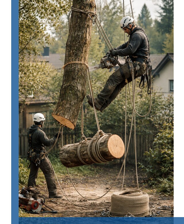 Валка деревьев частями в Тынде, безопасно и аккуратно