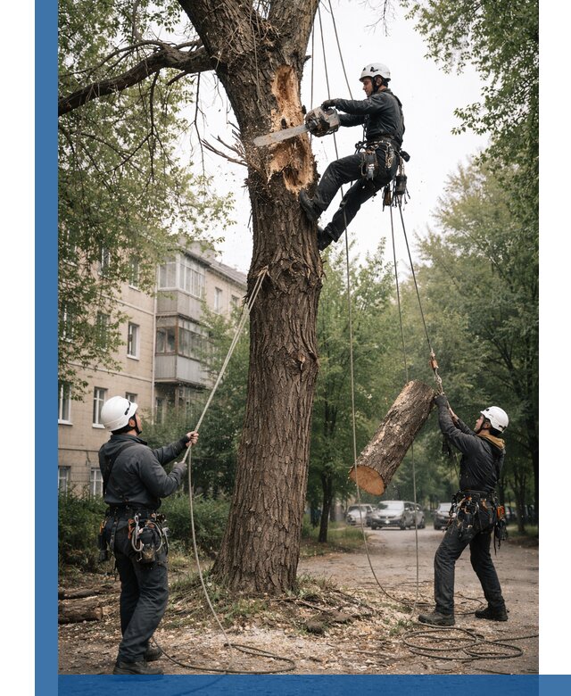 Срочное удаление аварийных деревьев в Тынде с гарантией безопасности