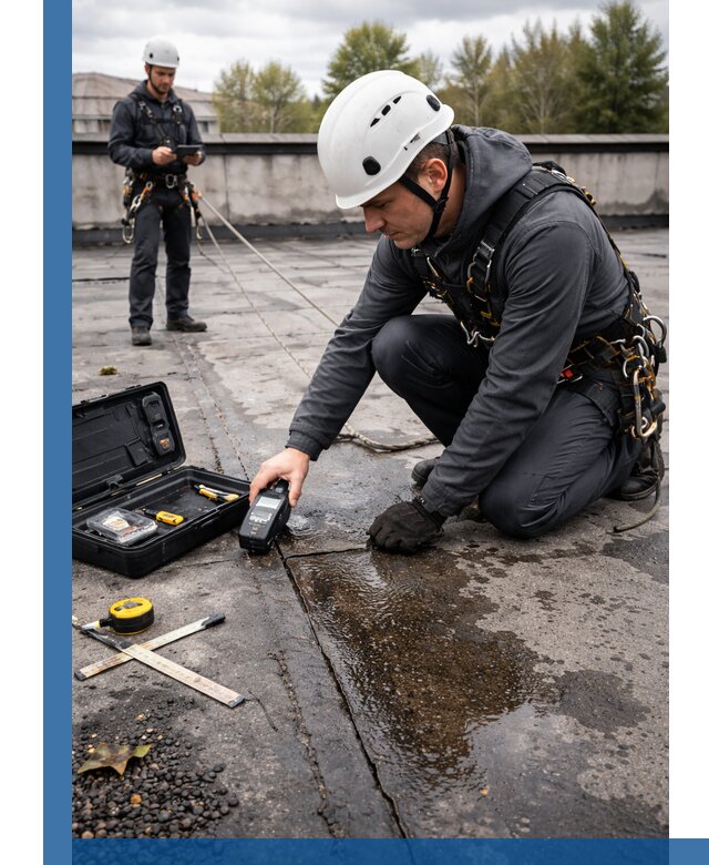 Обследование кровли на протечки и выявление дефектов в Тынде