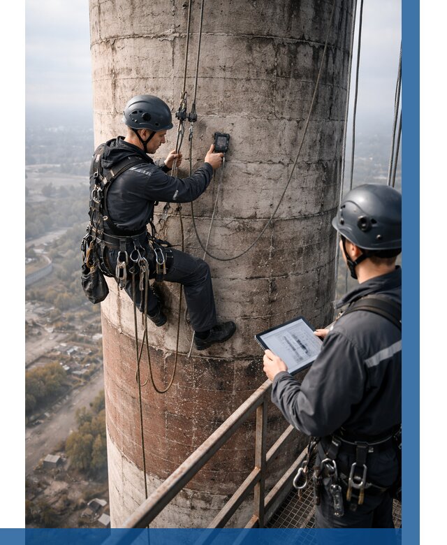 Обследование дымовой трубы в Тынде от 8222 р. | ВЫСОТНИК-Тнд